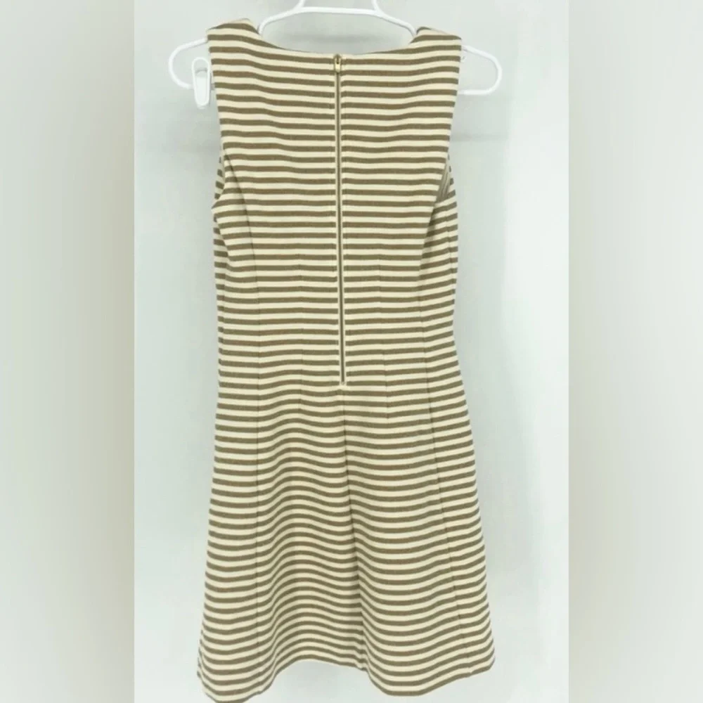 Lilly Pulitzer Tan and White Striped Mini Dress - Picture 5 of 14